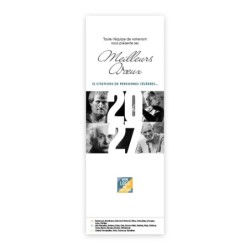 Calendrier chevalet vertical (21x7,5 cm) personnalisé - Citations 2