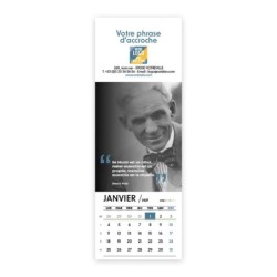 Calendrier chevalet vertical (21x7,5 cm) personnalisé - Citations 2