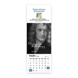 Calendrier chevalet vertical (21x7,5 cm) personnalisé - Citations 2