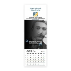Calendrier chevalet vertical (21x7,5 cm) personnalisé - Citations 2