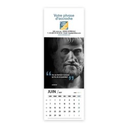 Calendrier chevalet vertical (21x7,5 cm) personnalisé - Citations 2