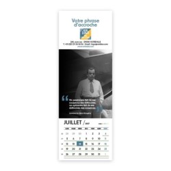 Calendrier chevalet vertical (21x7,5 cm) personnalisé - Citations 2