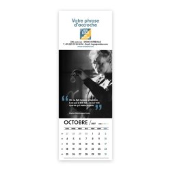 Calendrier chevalet vertical (21x7,5 cm) personnalisé - Citations 2