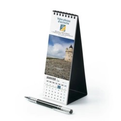 Calendrier chevalet vertical (21x7,5 cm) personnalisé - Littoral