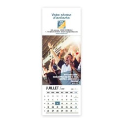 Calendrier chevalet vertical (21x7,5 cm) personnalisé - Citations sport