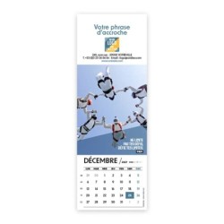 Calendrier chevalet vertical (21x7,5 cm) personnalisé - Citations sport
