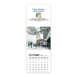 Calendrier chevalet vertical (21x7,5 cm) personnalisé - Logo intégré Réseau
