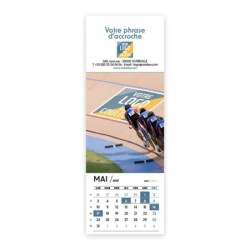 Calendrier chevalet vertical (21x7,5 cm) personnalisé - Logo intégré Performance