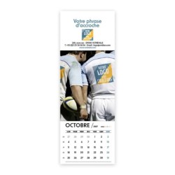 Calendrier chevalet vertical (21x7,5 cm) personnalisé - Logo intégré Performance