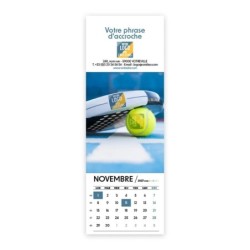 Calendrier chevalet vertical (21x7,5 cm) personnalisé - Logo intégré Performance