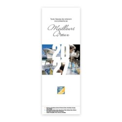 Calendrier chevalet vertical (21x7,5 cm) personnalisé - Logo intégré Visio