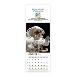 Calendrier chevalet vertical (21x7,5 cm) personnalisé - Logo intégré Visio