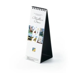 Calendrier chevalet vertical (21x7,5 cm) personnalisé - Logo intégré Voyage