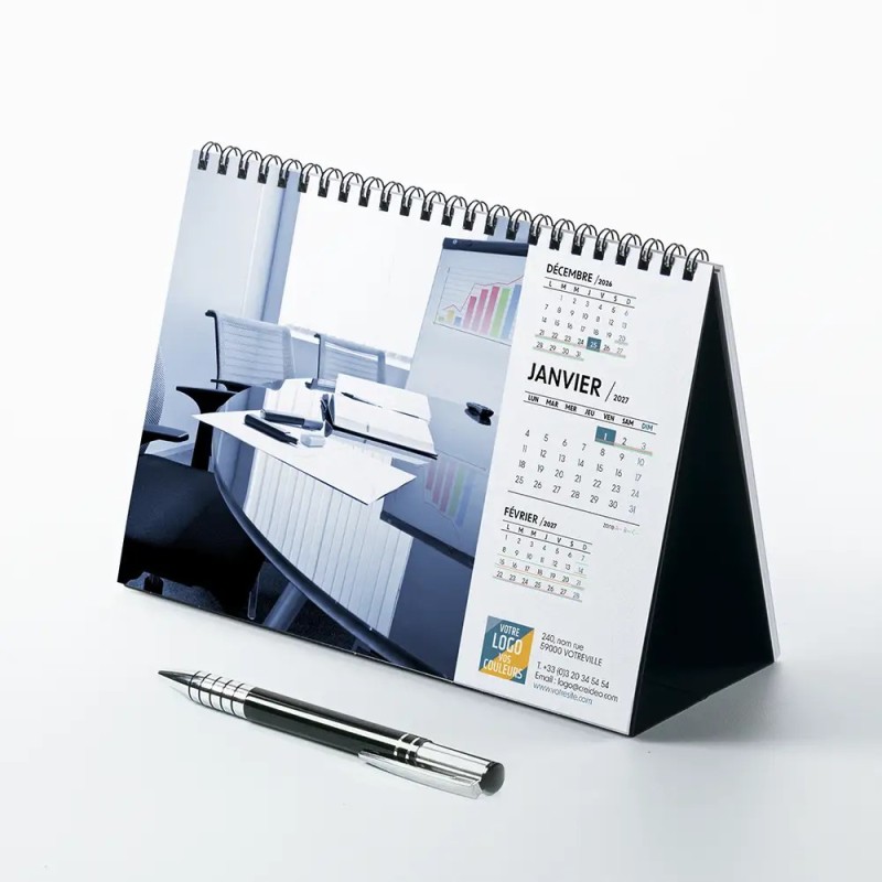 Calendrier chevalet A5 (21x15 cm) personnalisé - Vos photos