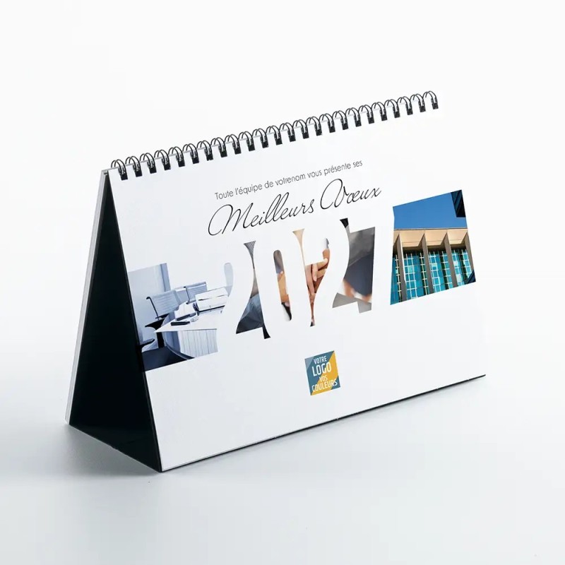 Calendrier chevalet A5 (21x15 cm) personnalisé - Vos photos