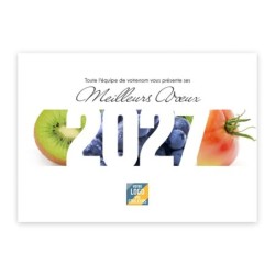 Calendrier chevalet A5 (21x15 cm) personnalisé - Fruits et légumes