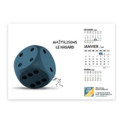 Calendrier chevalet A5 (21x15 cm) personnalisé - Business