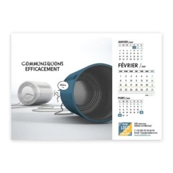 Calendrier chevalet A5 (21x15 cm) personnalisé - Business