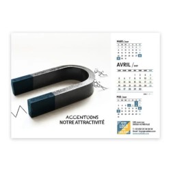 Calendrier chevalet A5 (21x15 cm) personnalisé - Business