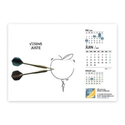 Calendrier chevalet A5 (21x15 cm) personnalisé - Business