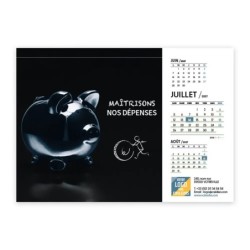 Calendrier chevalet A5 (21x15 cm) personnalisé - Business