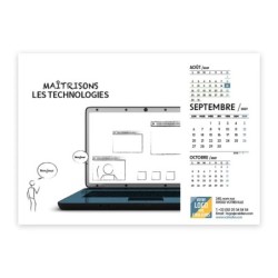 Calendrier chevalet A5 (21x15 cm) personnalisé - Business
