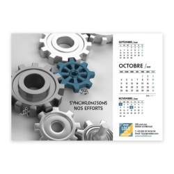 Calendrier chevalet A5 (21x15 cm) personnalisé - Business