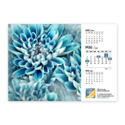 Calendrier chevalet A5 (21x15 cm) personnalisé - Zoom Nature