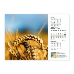 Calendrier chevalet A5 (21x15 cm) personnalisé - Zoom Nature