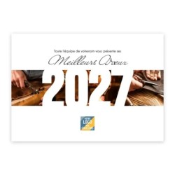 Calendrier chevalet A5 (21x15 cm) personnalisé - Artisans