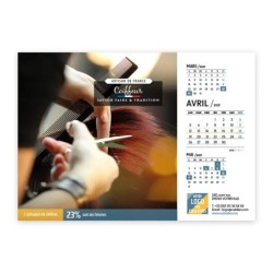 Calendrier chevalet A5 (21x15 cm) personnalisé - Artisans