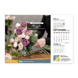 Calendrier chevalet A5 (21x15 cm) personnalisé - Artisans