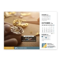 Calendrier chevalet A5 (21x15 cm) personnalisé - Artisans
