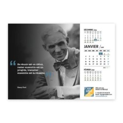 Calendrier chevalet A5 (21x15 cm) personnalisé - Citations 2