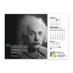 Calendrier chevalet A5 (21x15 cm) personnalisé - Citations 2