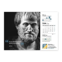 Calendrier chevalet A5 (21x15 cm) personnalisé - Citations 2