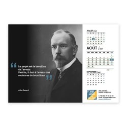 Calendrier chevalet A5 (21x15 cm) personnalisé - Citations 2
