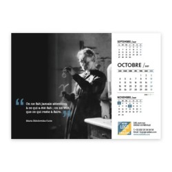 Calendrier chevalet A5 (21x15 cm) personnalisé - Citations 2