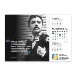 Calendrier chevalet A5 (21x15 cm) personnalisé - Citations 2