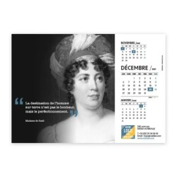Calendrier chevalet A5 (21x15 cm) personnalisé - Citations 2