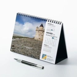 Calendrier chevalet A5 (21x15 cm) personnalisé - Littoral
