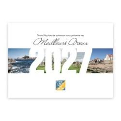 Calendrier chevalet A5 (21x15 cm) personnalisé - Littoral