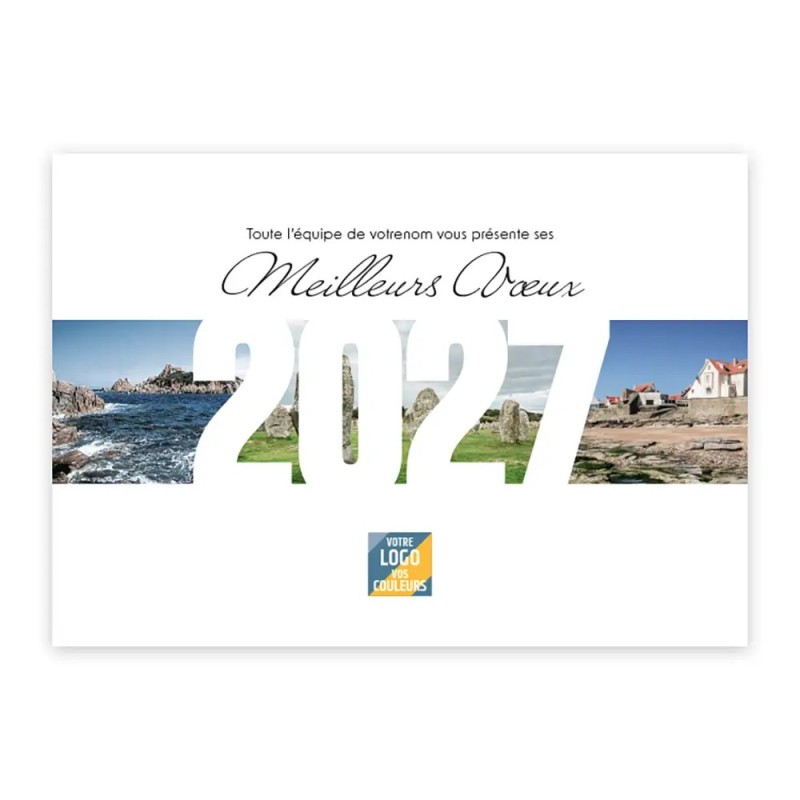 Calendrier chevalet A5 (21x15 cm) personnalisé - Littoral