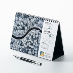 Calendrier chevalet A5 (21x15 cm) personnalisé - Vue du ciel