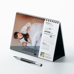 Calendrier chevalet A5 (21x15 cm) personnalisé - Citations sport