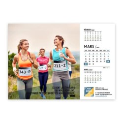 Calendrier chevalet A5 (21x15 cm) personnalisé - Citations sport
