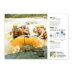 Calendrier chevalet A5 (21x15 cm) personnalisé - Citations sport