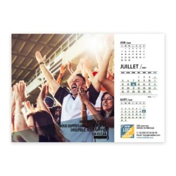 Calendrier chevalet A5 (21x15 cm) personnalisé - Citations sport