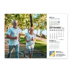 Calendrier chevalet A5 (21x15 cm) personnalisé - Citations sport