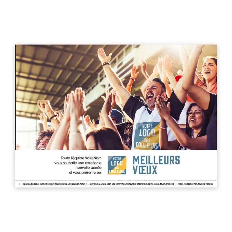 Calendrier chevalet A5 (21x15 cm) personnalisé - Logo intégré valeurs du sport